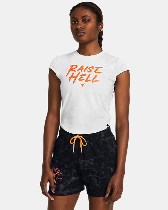Tee-shirt à manches courtes Project Rock Underground pour femme, White, pdpMainDesktop image number 0